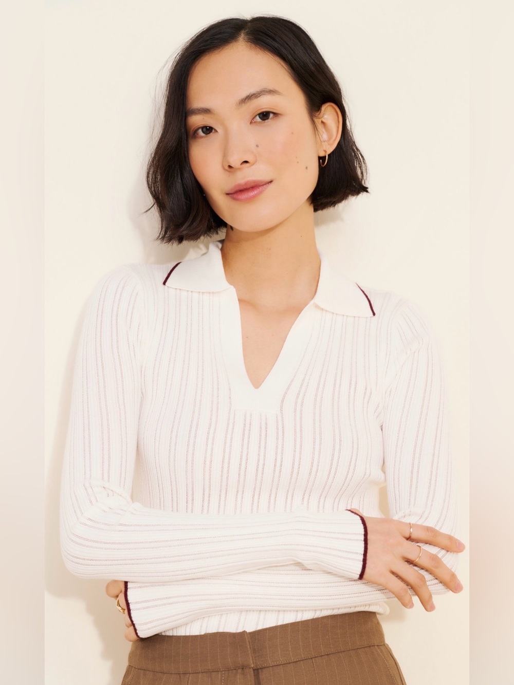 MADEWELL SOUTHWARK LONG SLEEVE POLO!